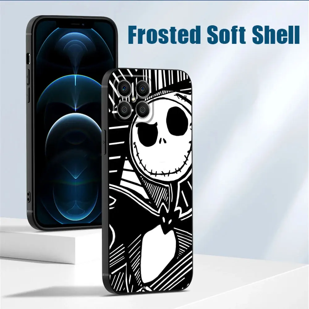 Case For Huawei Honor X8 X8a 8X X9a 90 Pro X7 P60 P50 P20 P40 Lite X6 X6a P Smart Z Magic5 Phone Cover Disney Jack Skellington