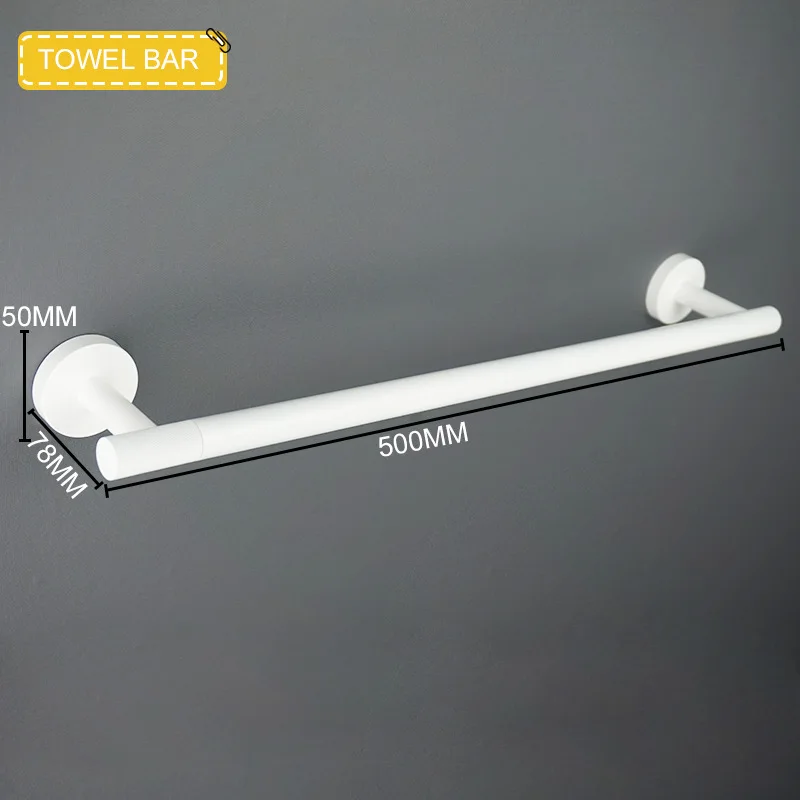 ماتي الأبيض خطاف تعليق المعاطف منشفة بار الأنسجة حامل فرشاة المرحاض الصابون السائل وعاء صحن الصابون الحمام قلادة مجموعة #5