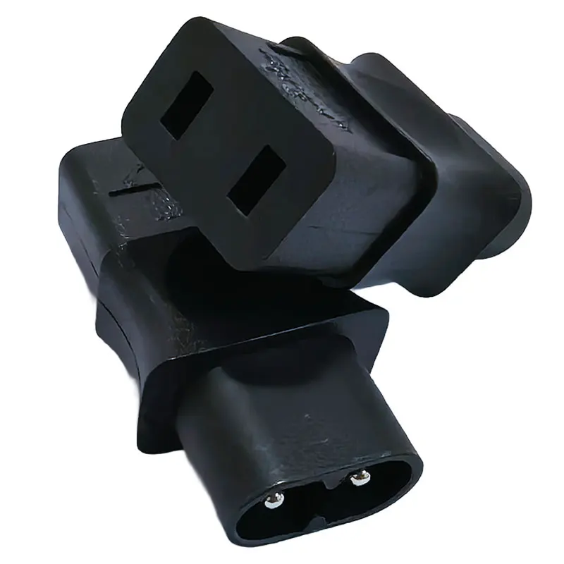 IEC320 C8 Male to C9 Female AC Power Adapter 6A 250V 2‑pin Non‑grounded Power Convertor