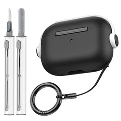 for AirPods 4 Case Protect With cleaning pen TPU Earphones Air Pods Case with keychain AirPod 1 3 AirPod Pro 2 Protective cover