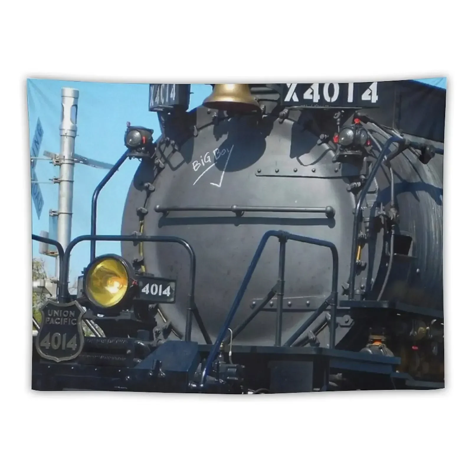 

Big Boy Train (Colored) Tapestry Decorative Wall Mural Aesthetic Home Decor Decorations For Your Bedroom Tapestry