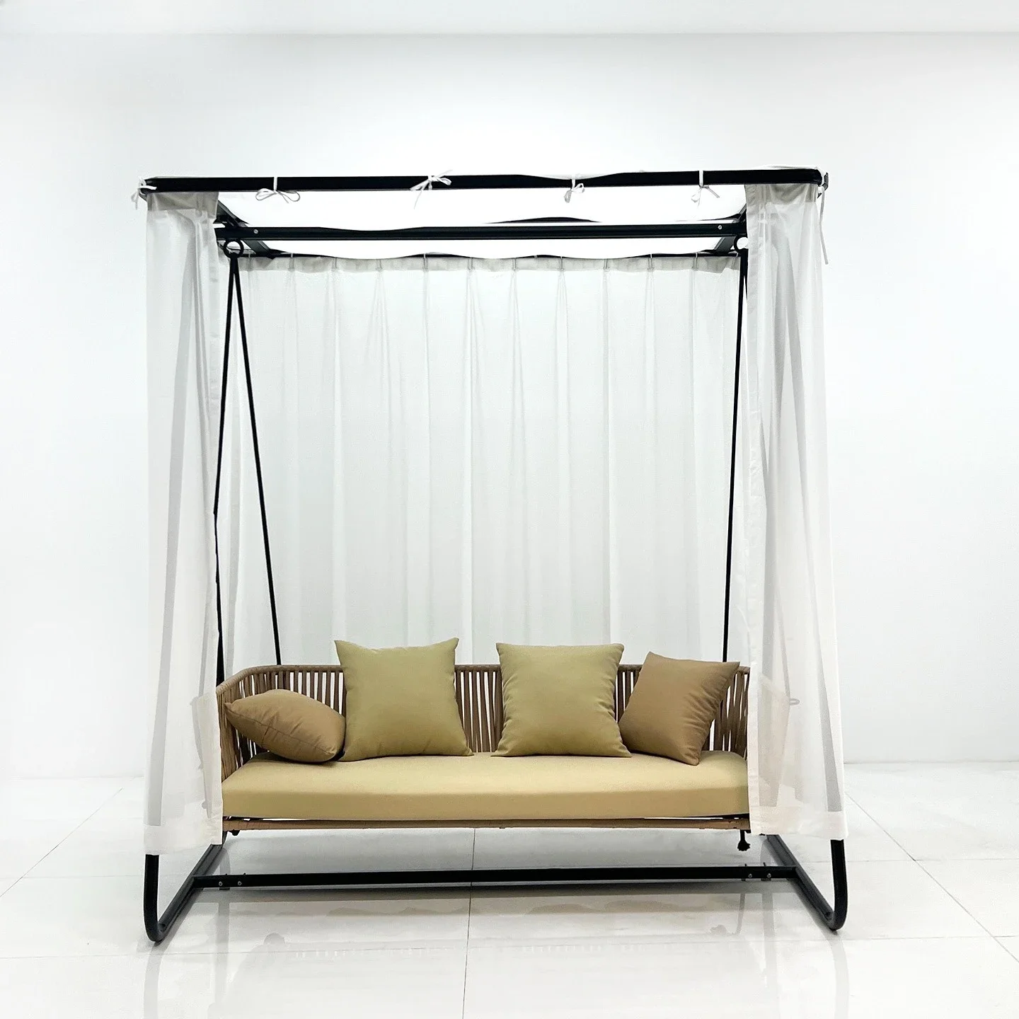 OEMLeisure Villa Courtyard Terrace Hanging Chair Outdoor Resort Rope Cradle Chair Hotel Homestay Double Sofa Hanging Basket