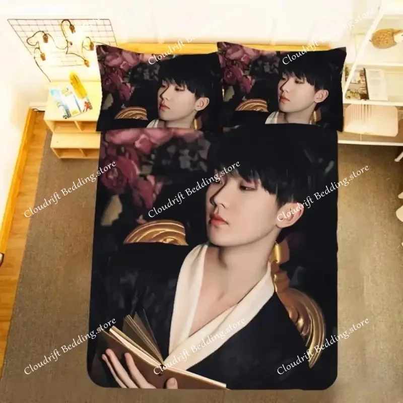 TNT Ma Jiaqi HD Poster Pillowcase+ Duvet Cover Single Dormitory Student Knit MJQ Lifestyle Photos Double Bedding Set026