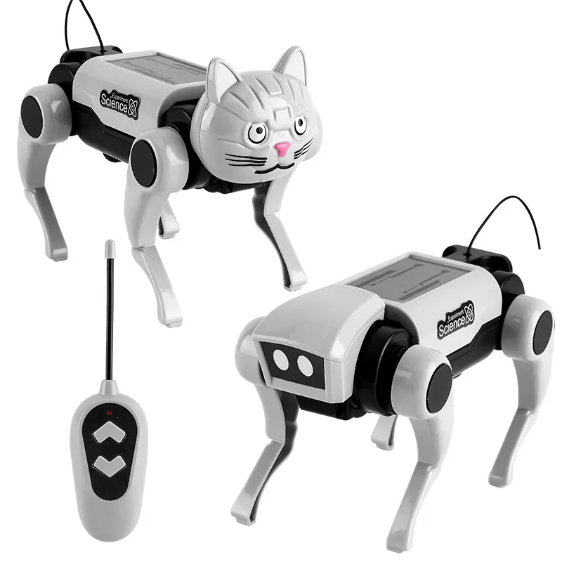 

Newest Funny Remote-controlled Robotic Dog DIY Robot Dogs Cat Model Walking Animal Toys Best Birthday Present For Boys Girls