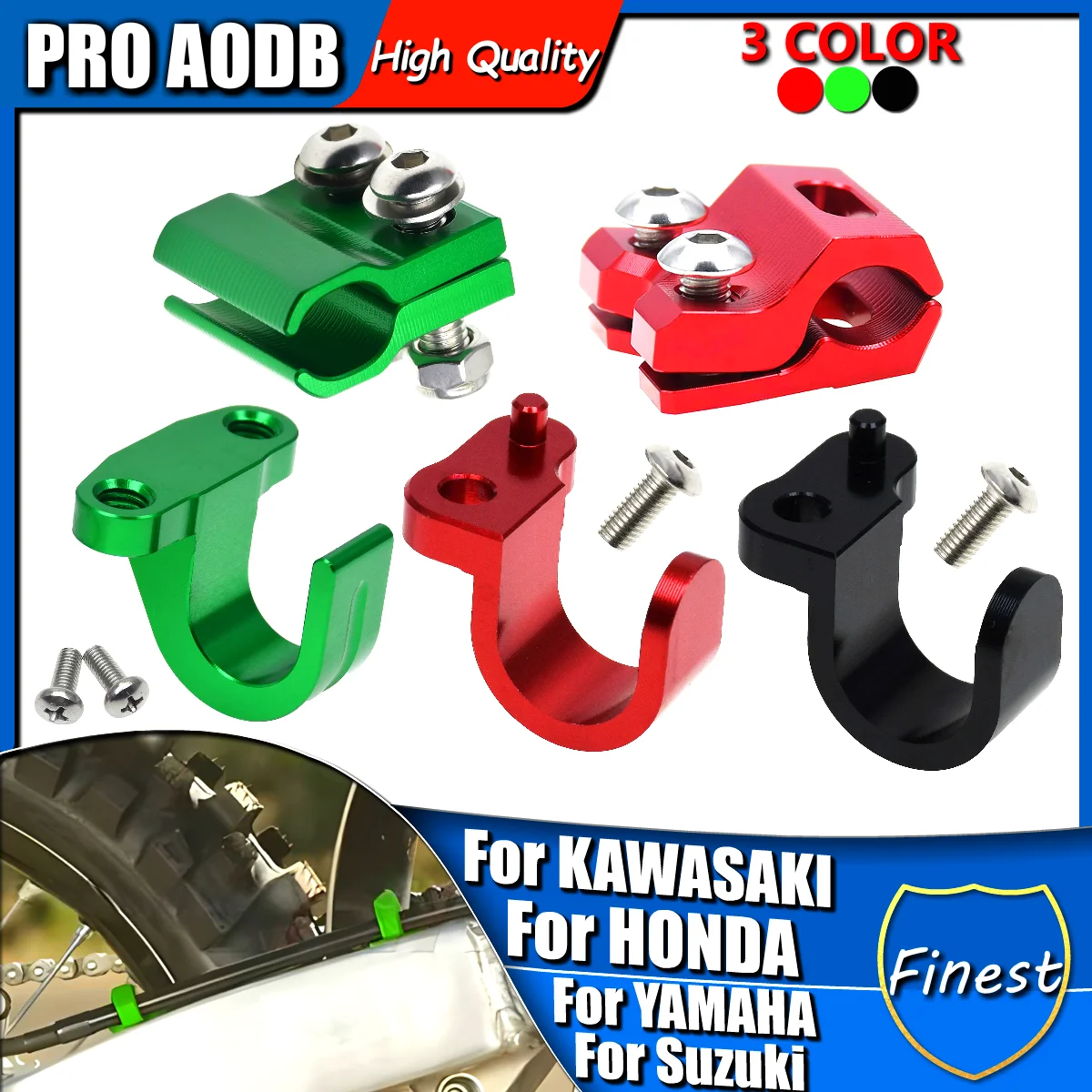 

Motorcycle CNC Front Brake Line Holder Hose Clamp for Yamaha YZ250/FYZ450F WR250F 450F for Honda CRF XR for SUZUKI for KAWASAKI