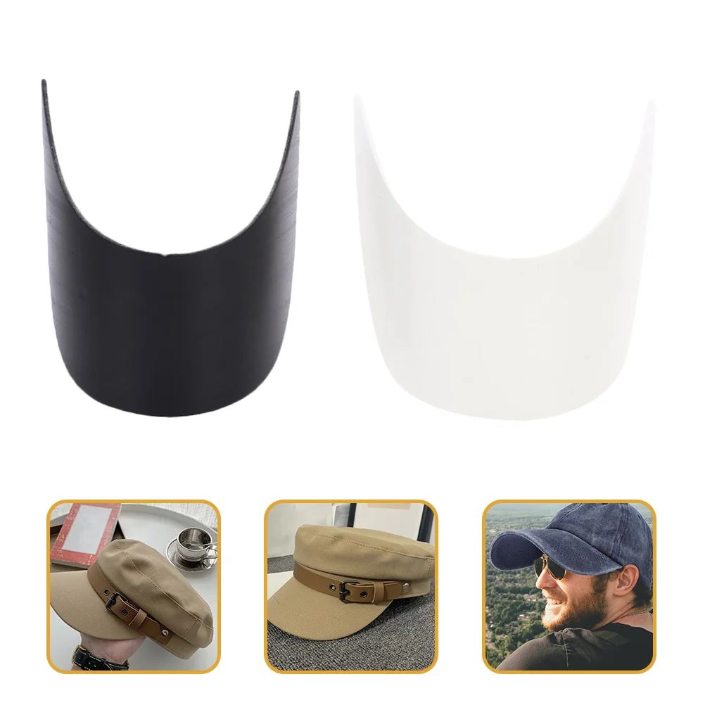 10 Pcs Peaked Visor Core Hat Sun Shield Caps Inserts Brims Shaper Board Support Baseball for Liner