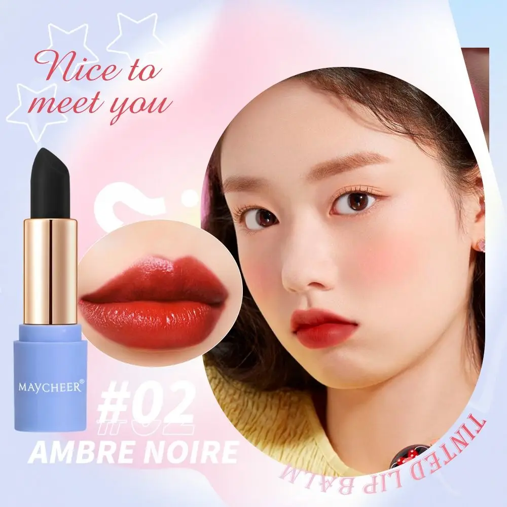 أحمر شفاه غير لامع يدوم طويلاً يتغير لونه 24 ساعة مقاوم للماء PH لون متغير أحمر شفاه مرطب ملون بلسم الشفاه #2