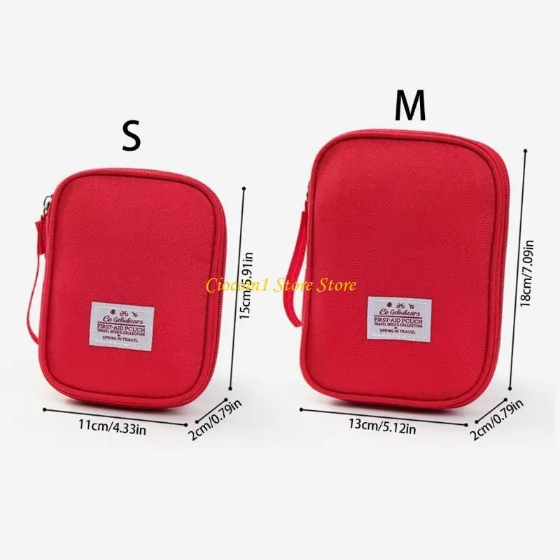 A3PC ความจุขนาดใหญ่ First Aid Storage กระเป๋ากันน้ำ Anti Fall Design สำหรับ Home Travel Hiking Camping การป้องกันความปลอดภัย