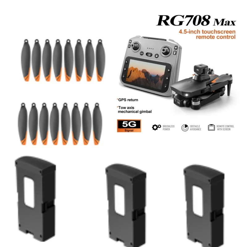 RG708 MAX RC Drone Quadcopter 7.4v 3800mah battery Spare Parts Battery/propeller RG708 MAX Drone Battery RG708MAX Dron Battery