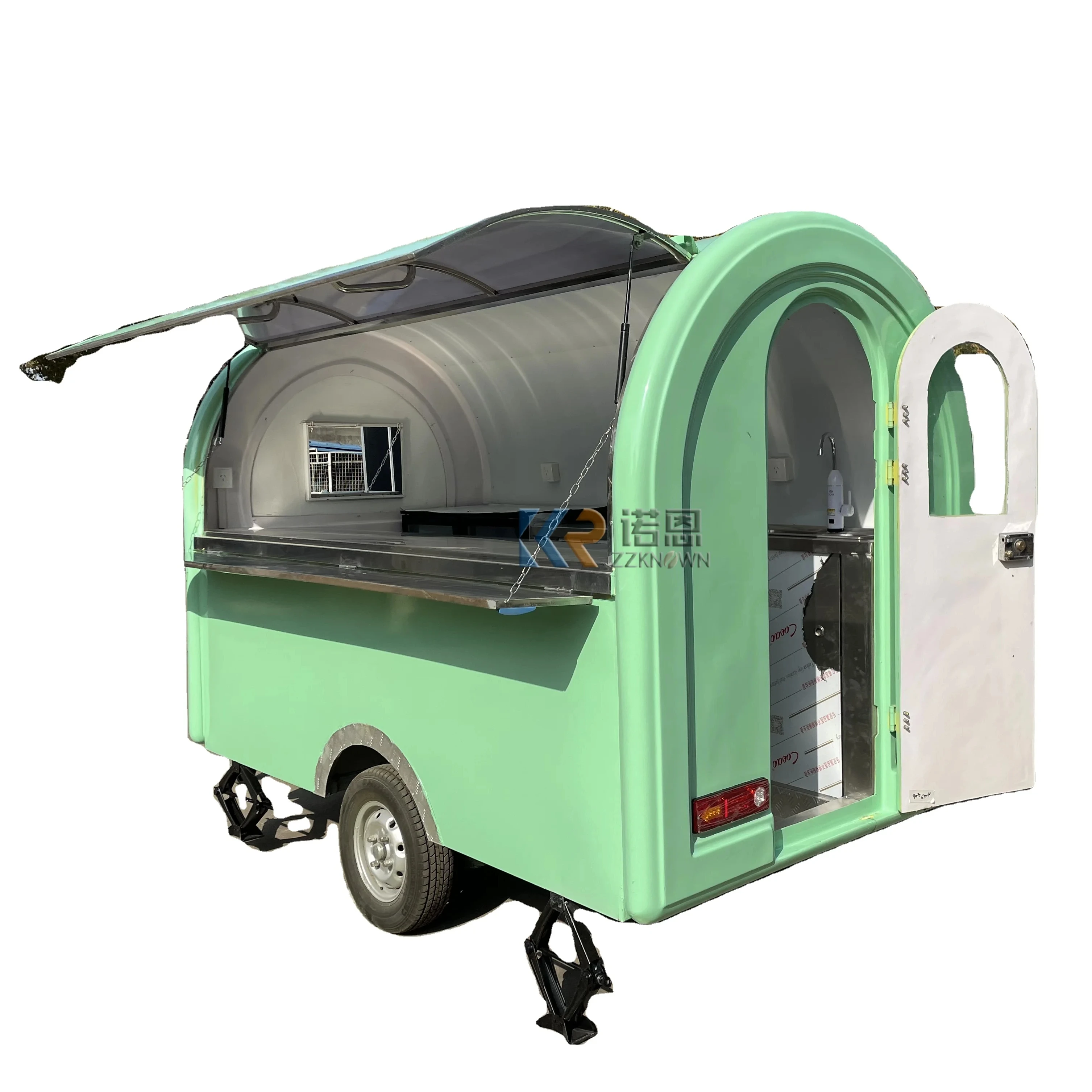 

2024 OEM Street Snack Fast Food Truck Coffee BBQ Food Cart Venidng Kiosk Mobile Street Food Trailer with Full Equipment Kitchen