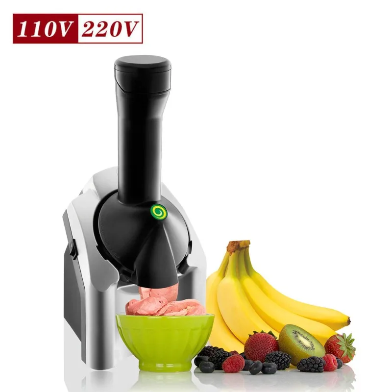 2026-hot sell 110V-220V Small Electric Ice Cream Fruit Yogurt Smoothie Machine Ice Cream Machine Children's Ice Cream