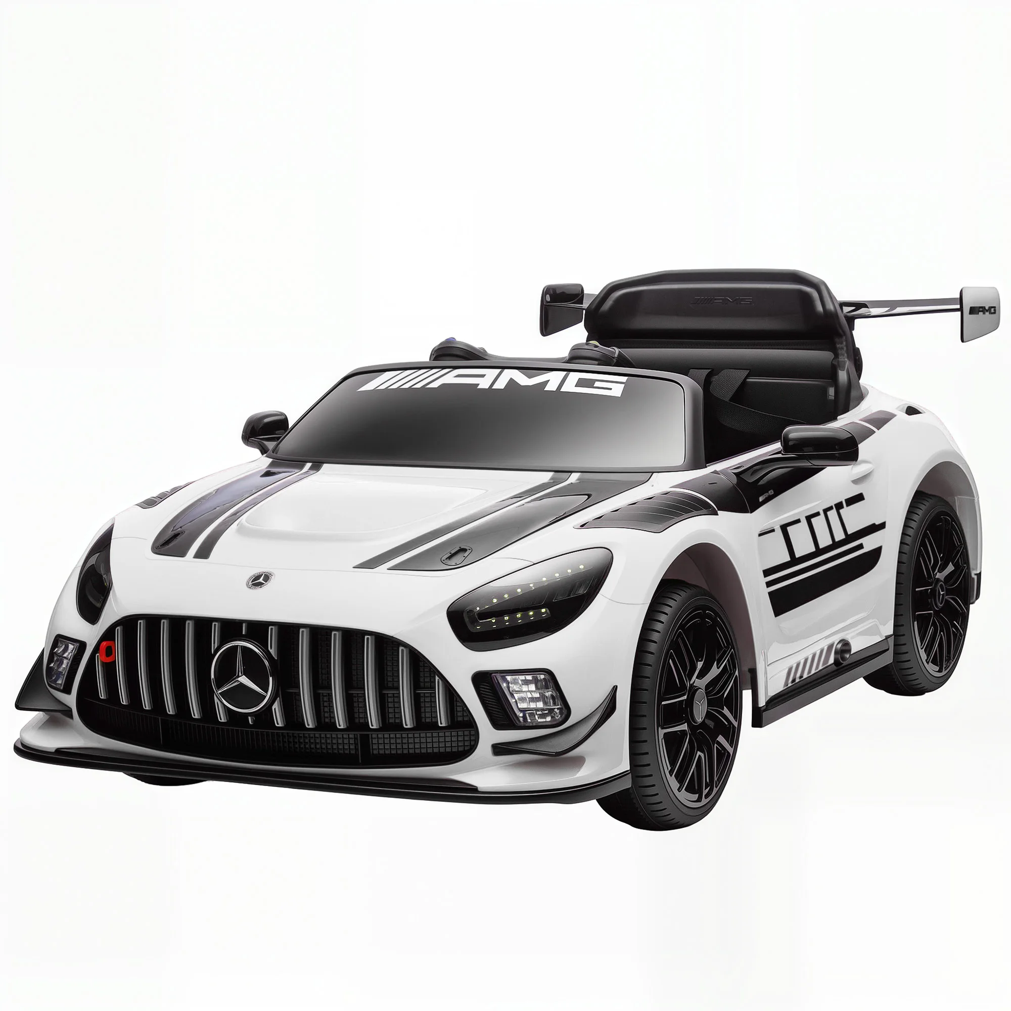 Mercedes elektrische speelgoedauto, kinderautootje, 12V accu, LED-licht, muziekfunctie, luidspreker, 3-8 jaar oud, elektrische speelgoedauto