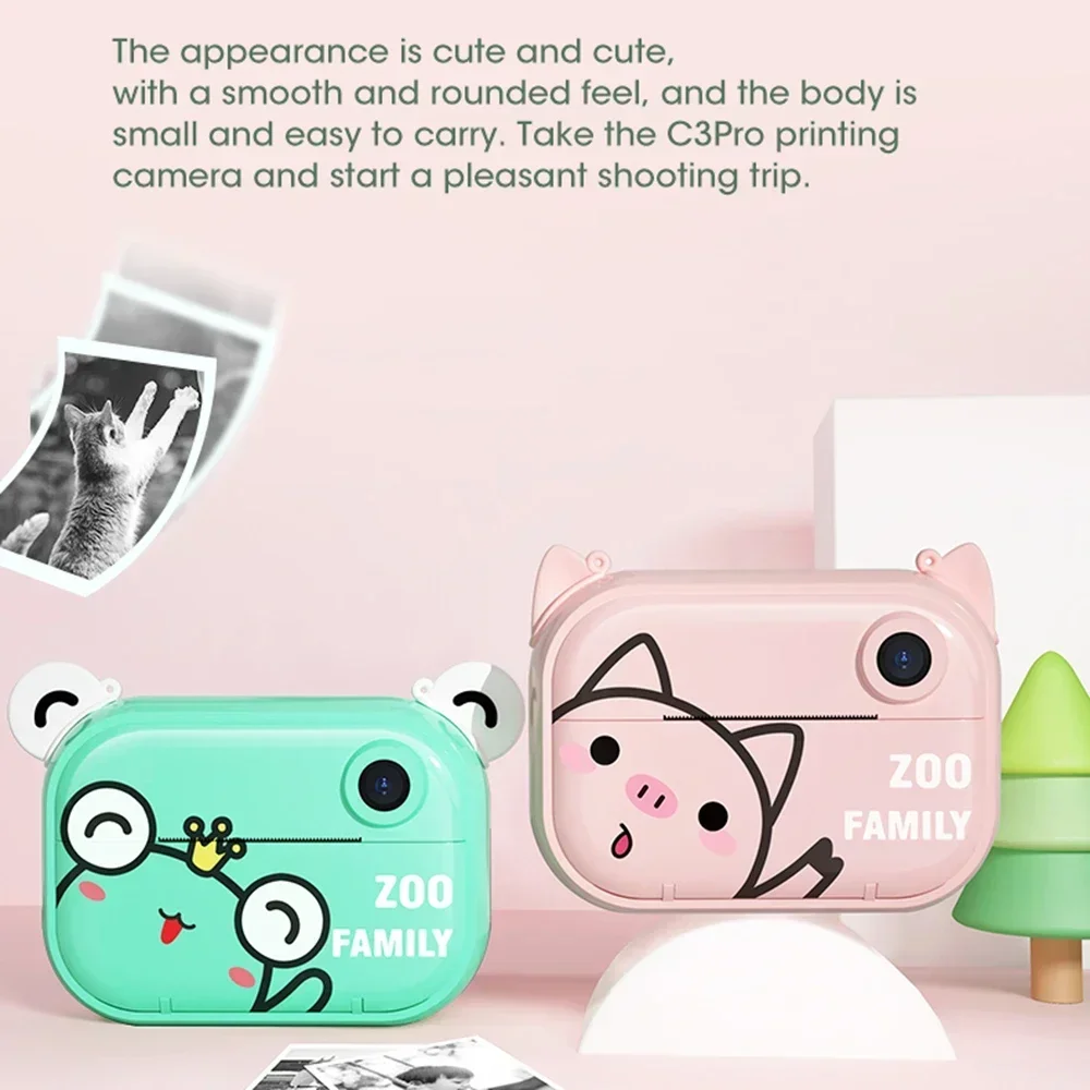 Instant Print Camera Toy For Kids Instantane Camera Children's Video Photo Digital Camera Christmas Present Birthday Girl Gift