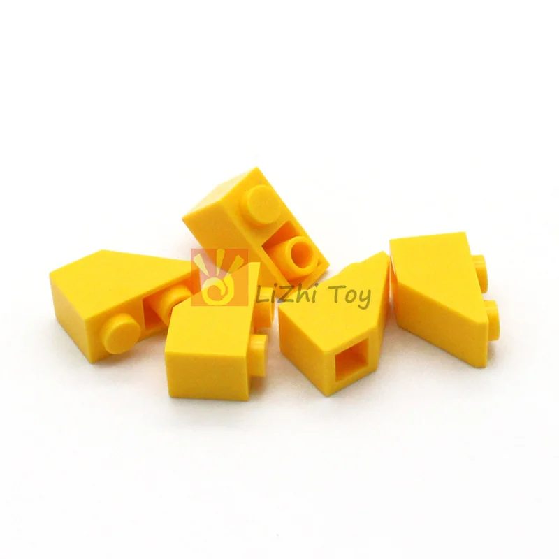 100 Stück MOC Slope Inverted 45 2x1 3665 DIY Enlighten Block Bricks Kompatibel mit Baut Partikel Spielzeug für Kinder