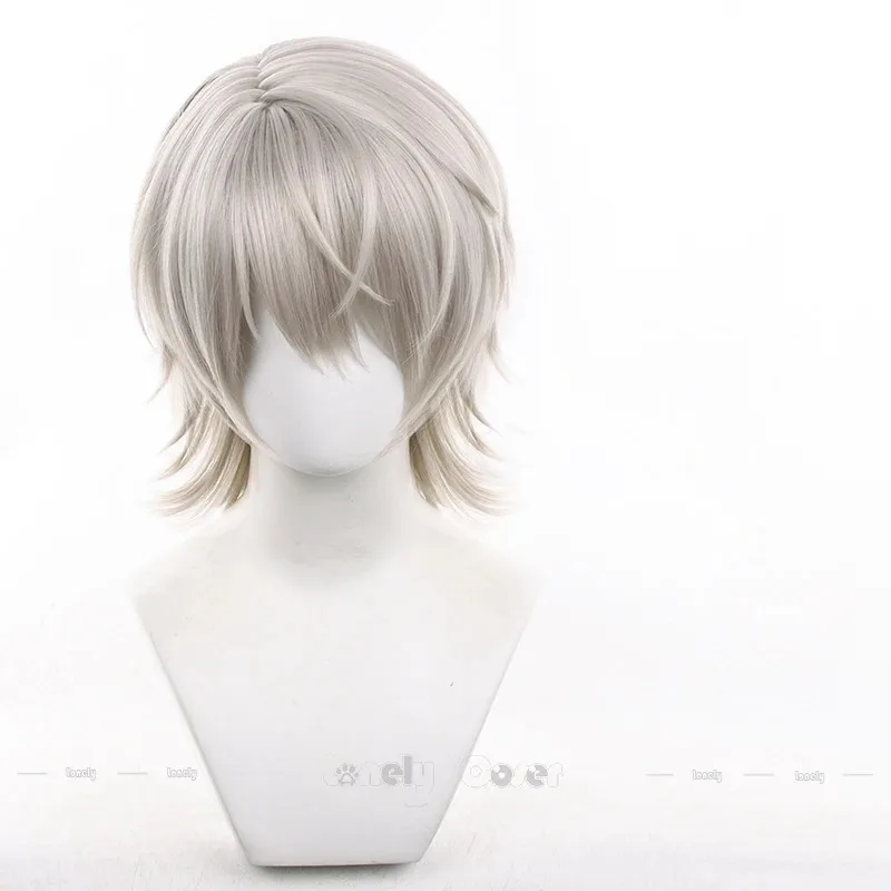 

2025 22 Love and Deepspace Xavier Косплей Парик Короткие Светло-Серебристо-Серые Парики Муфали Для Мужчин Женщин Хэллоуин Shen Xinghui Бесплатно