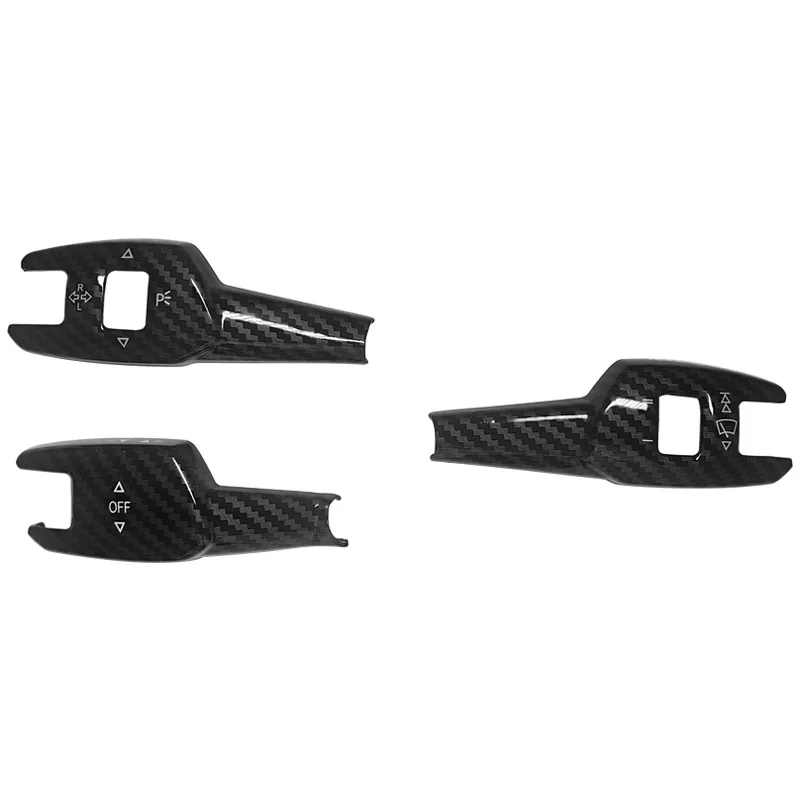 Car Steering Wheel Column Shift Cover Headlight Wipper Cruise Switch Rod Trim For BMW X1 X3 X5 X6 3/5 Series E70 E80 E90 view 6