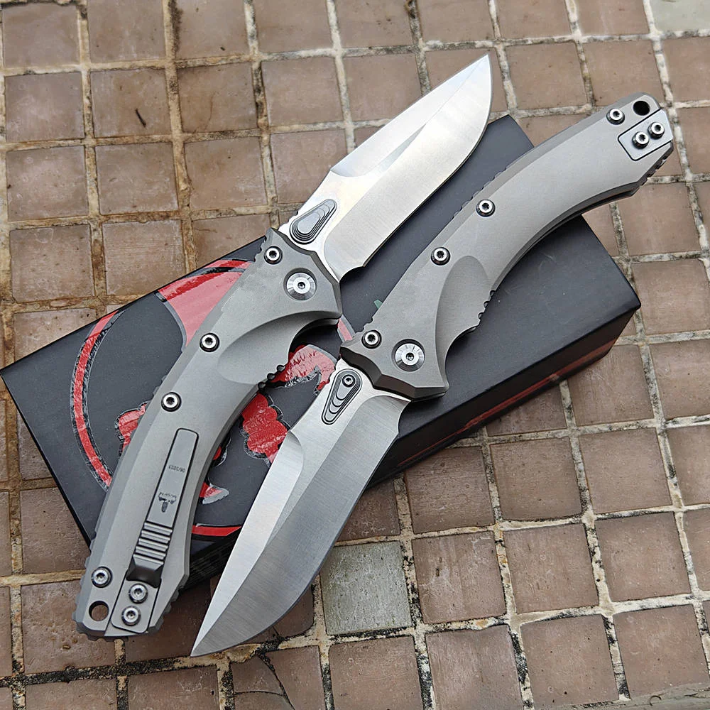 JUFULE 137RL RamL Manual Titanium Handle Ceramic Bearing AUS-10 Blade Made Pocket EDC Tool Camping Hunting Outdoor Folding Knife