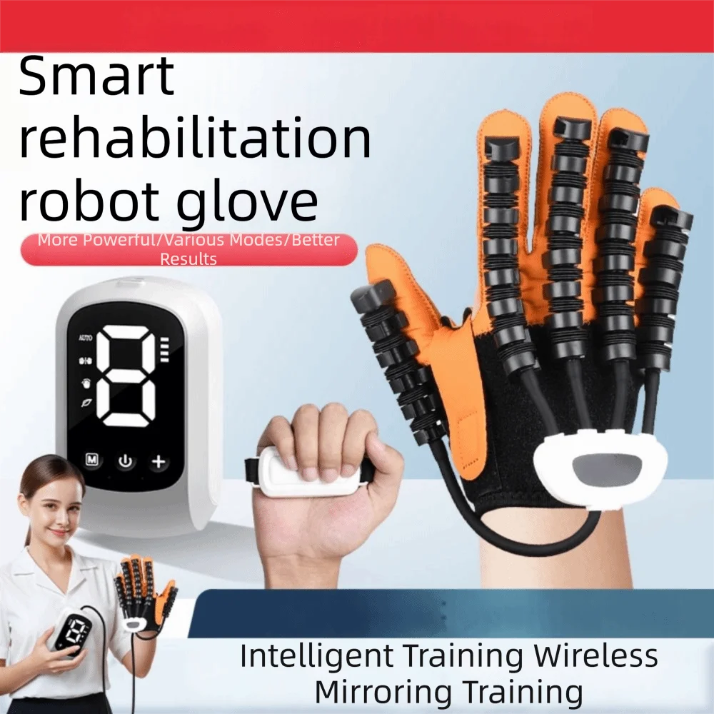Five-Finger Rehabilitation Robot Gloves Self-Assisted Rechargeable Finger Trainer Heated Portable Automatic Hand Trainer