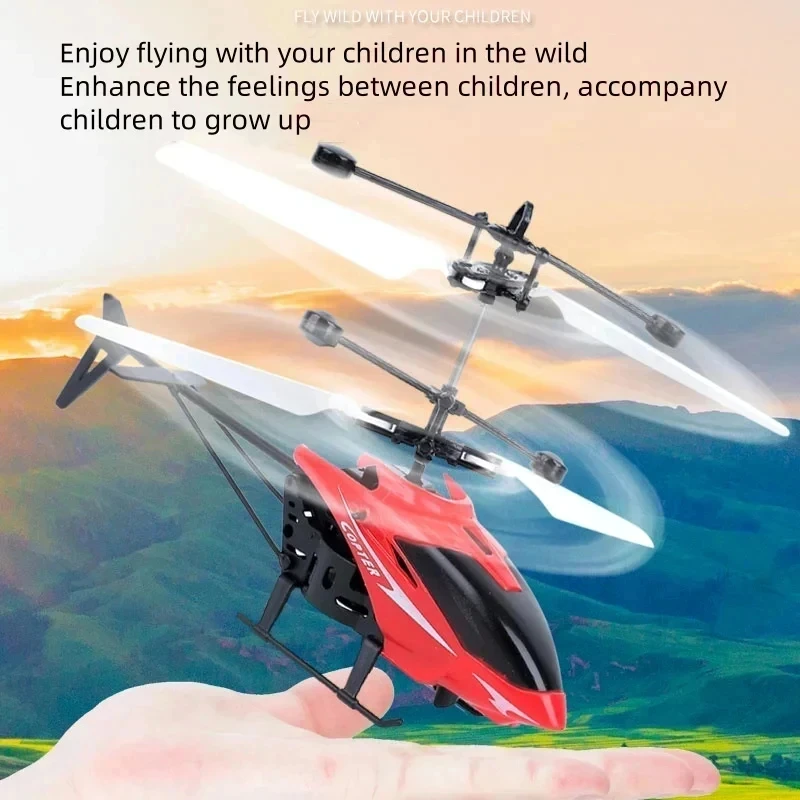 Rechargeable Mini RC Drone Remote Safe Fall-resistant RC Helicopters Drone ChildrenToys(No remote control battery) view 5