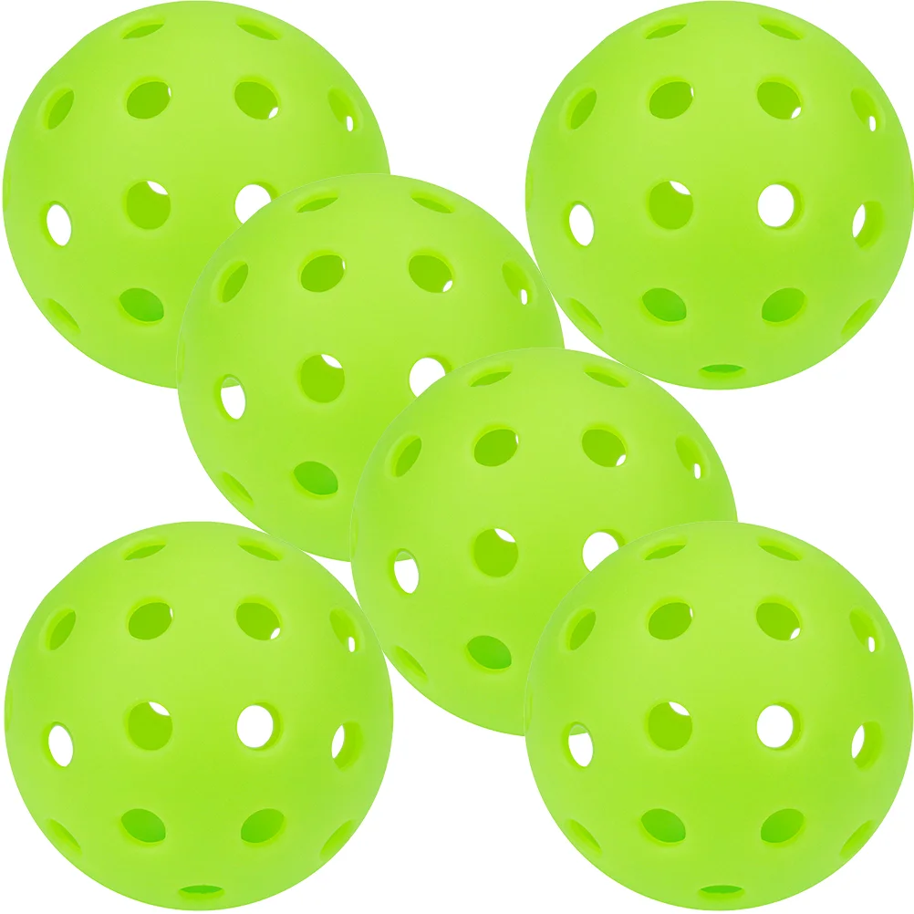 

6 Pcs Luminous Convenient Hole Balls Practice Glow or Indoor The Dark