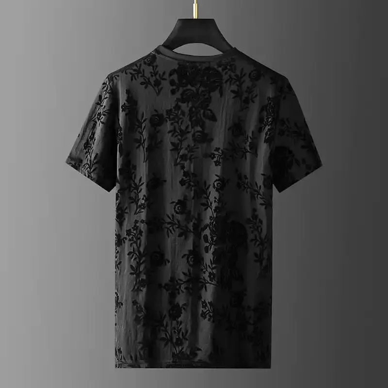 Men's Clothing Spring and Autumn Sports Casual Trousers suit Short-sleeved Fashion Printed Two-piece Set