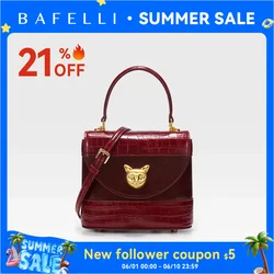 BAFELLI HANDBAG 2026 WOMEN'S NEW LEATHER PURSE EVENING DESIGNER BUCKET CAT LUXURY BRAND FASHION BUSINESS CASUAL BAGS