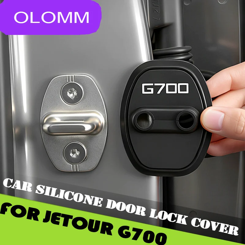Fit for JETOUR G700 2025 2026 Modified Car Door Limiter Shock Pad Accessories Car Silicone Door Lock Buckle Protective Cover