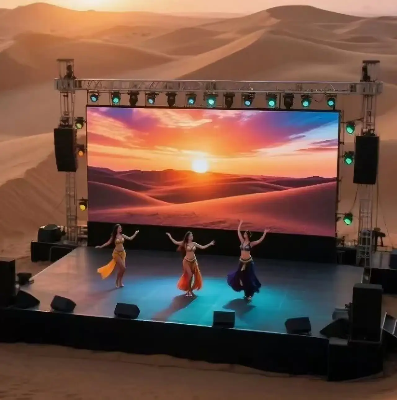 LED Rental Display 500*500mm Outdoor P2.976 LED Video Wall Advertising Digital Billboard for Stage
