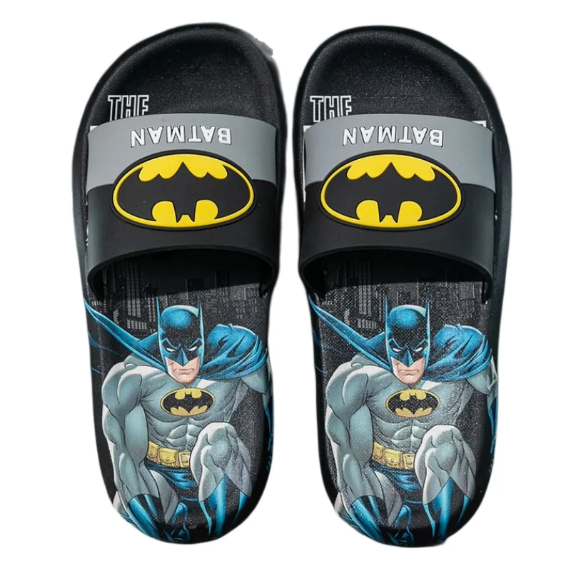 Marvel Anime Peripheral Justice League Personalized Summer Cartoon Batman Boys Thick Bottom Non-slip Superman Casual Flip Flops