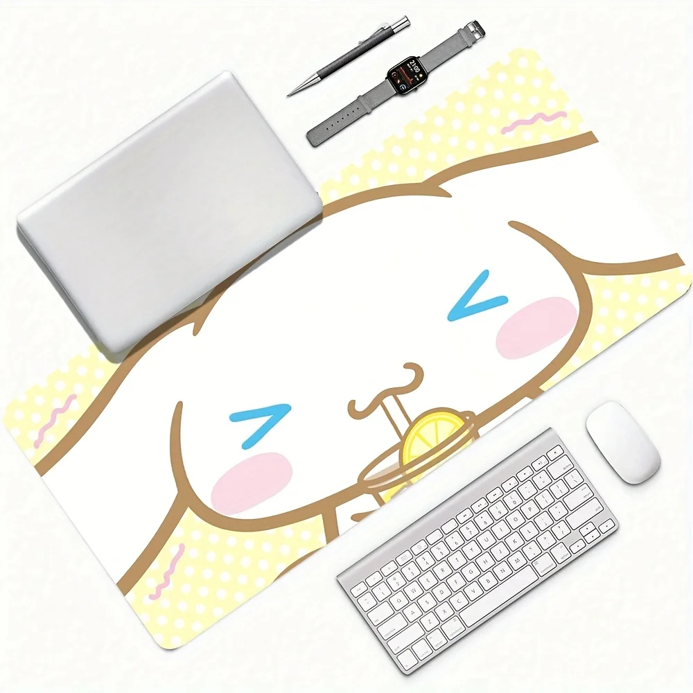 Large Eeyore Mouse Pad, 300x600mm - Dreamy Forest Adventure Design with Soft Pastel Colors, Non-Slip Rubber Base, Perfect for Ga