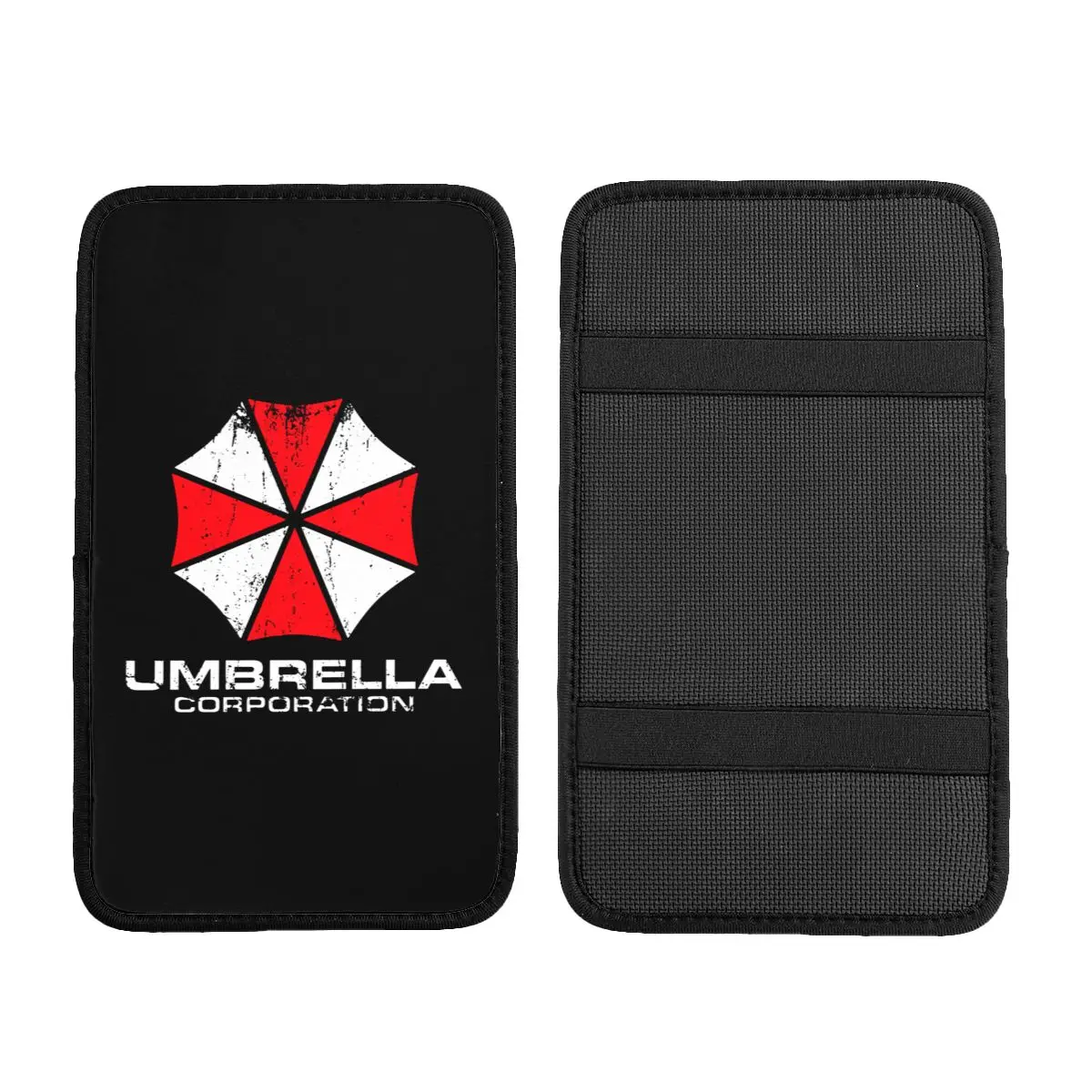 Umbrella Corporation-funda para Reposabrazos de coche, accesorio Universal de cuero para consola central, película de terror