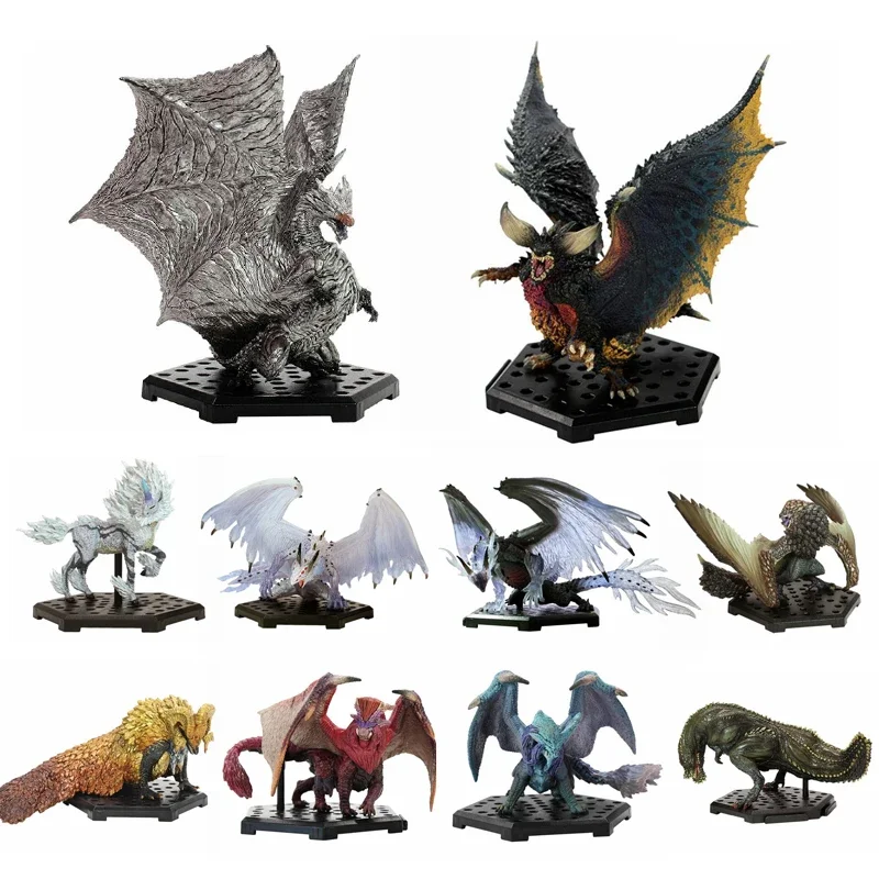 Monster Hunter Rise of Dawn figura de acción, modelo a escala genuina, serie, DRAGÓN DE FUEGO masculino, Nargacuga, Velkhana, Juguetes