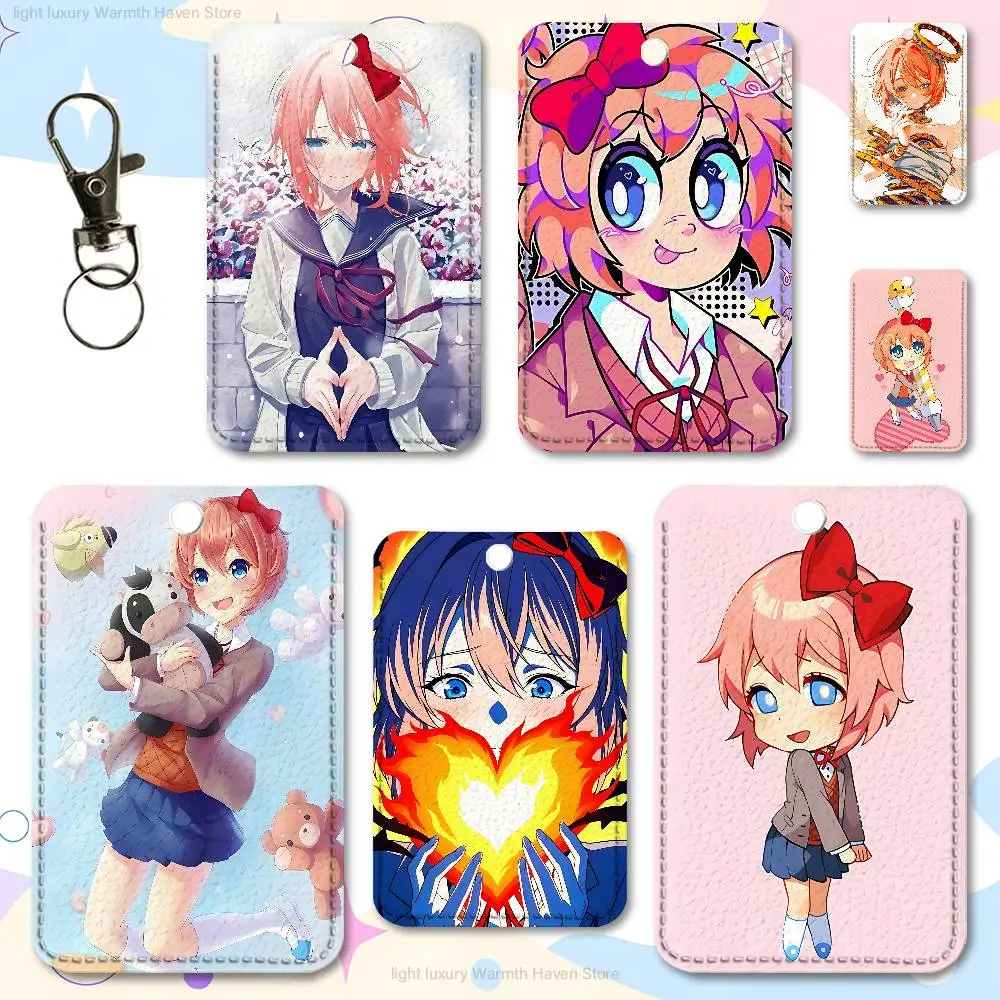 

Cute S-Sayoris-S Cute Cartoon Card Keychain Anime Fashion Pendant Bag ID Door Card Case Bus Card
