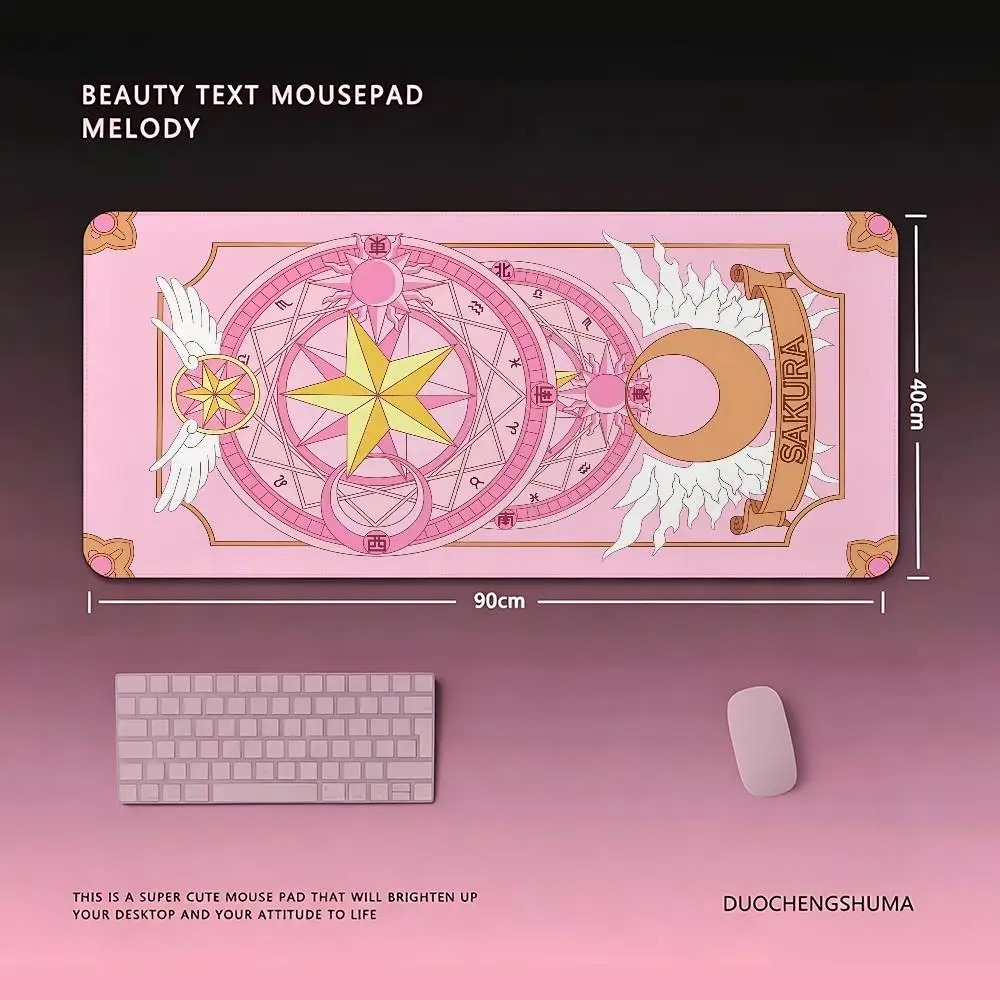 Anime C-Cardcaptor Sakura-s Kawaii Mouse Pad Computer Mat Deskpad Laptop Keyboard Mat Office Large Landscape Mousepad