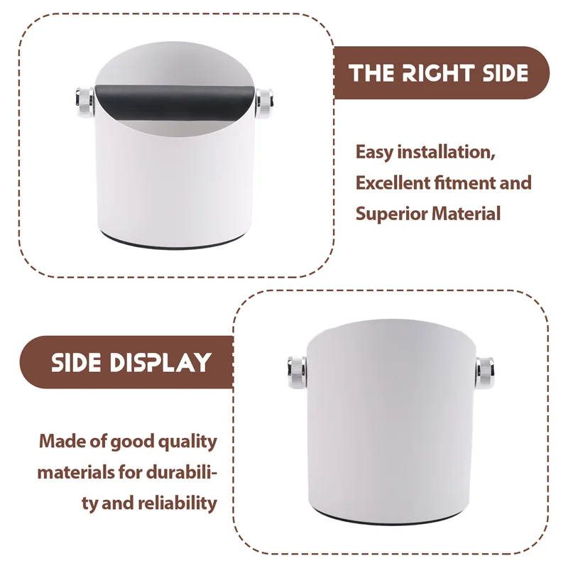 เคาะกล่องสําหรับกาแฟที่ถอดออกได้ Knock Bar Espresso Bin สําหรับ Home Kitchen Office Espresso Machine อุปกรณ์เสริม
