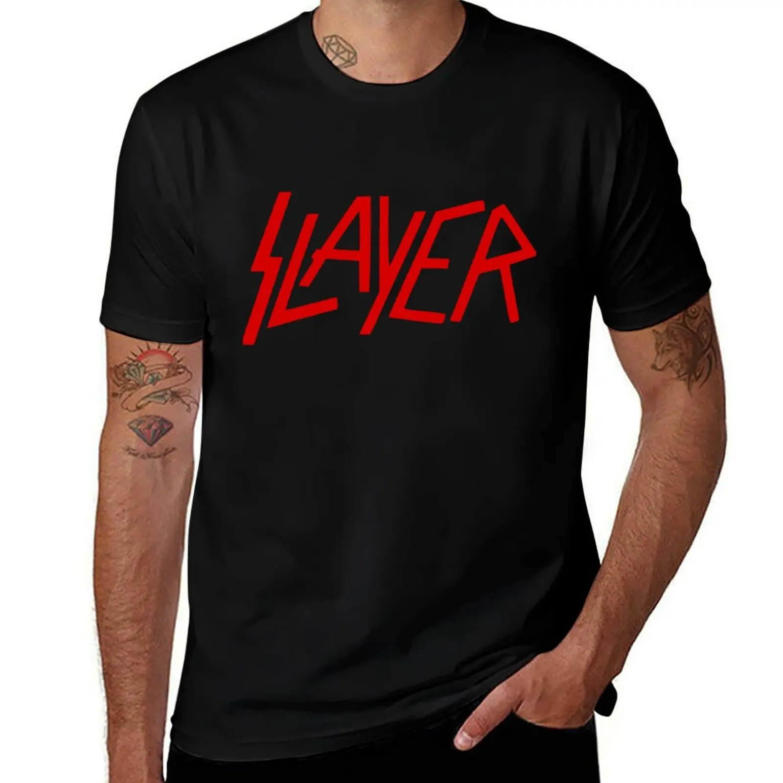 

Slayer Design - American Thrash Metal Band 7 T-Shirt t shirts for man pack cotton printed t shirts for man T-Shirt