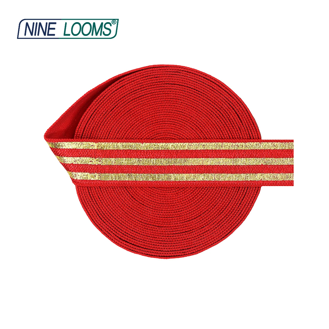 Neun Webstühle Folien druck über Gummibänder falten für 5/8 "15mm Leoparden Tupfen Spandex Bänder Haar gummi Stirnband Näh besatz 2 5 10 Yard – Detail 10