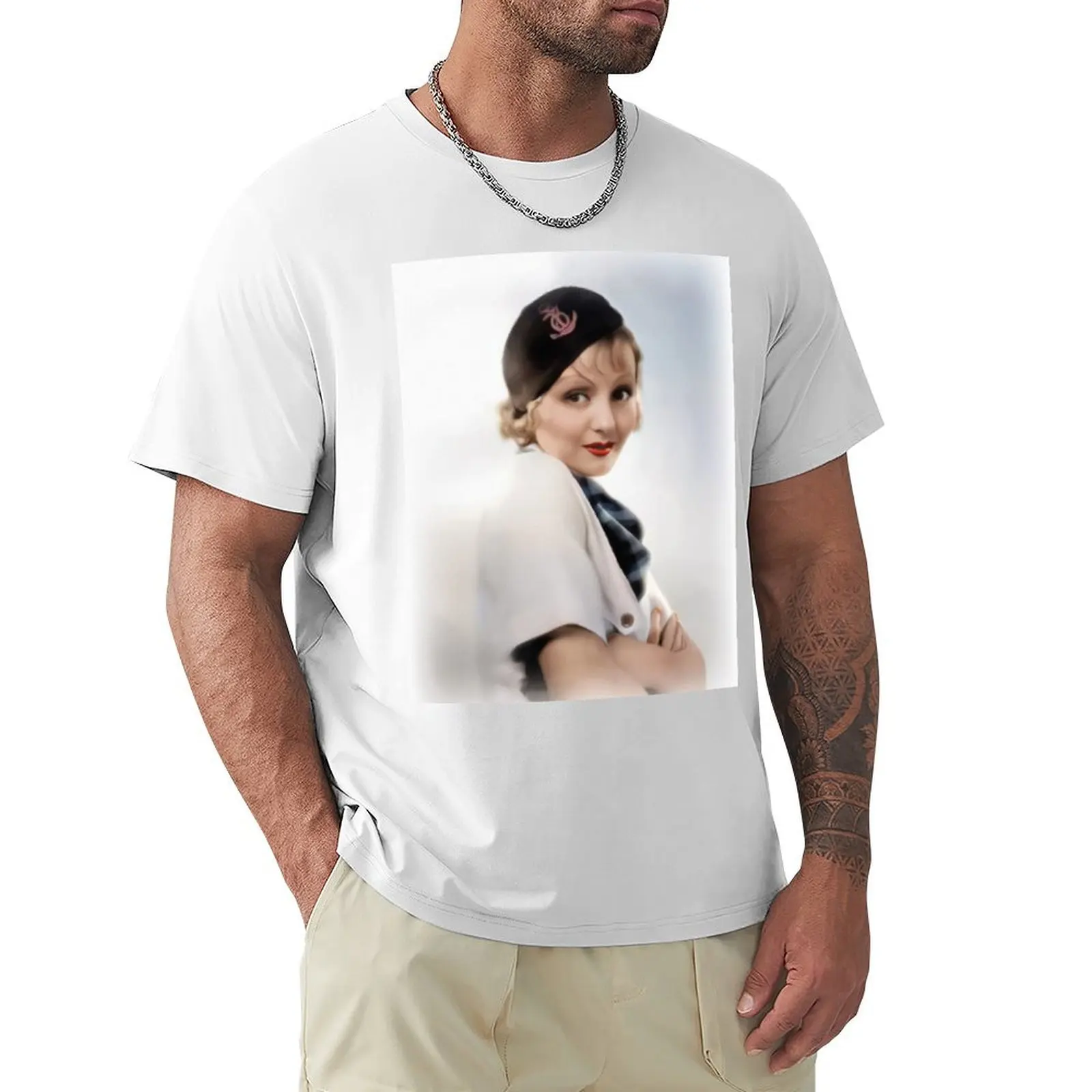 Nancy Carroll, Actress T-Shirt blacks Short sleeve tee hippie clothes Short sleeve tee men