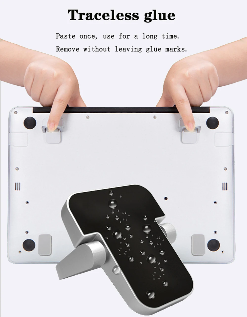 Mini Tragbare Beine Laptop Ständer Für Computer Tastatur Halter Laptop Steht Für Macbook Huawei Xiaomi Notebook Aluminium Unterstützung – Detail 6