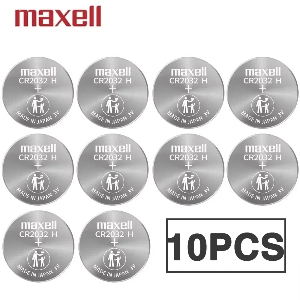 10PCS Original-MAXEL L CR2032H 240mAh 3V Button Battery for Computer Motherboard Battery Can Replace CR2032 LIR2032 ML2032