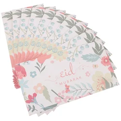 Enveloppes rouges pour Eid, papier de stockage exquis Mubarak, carte postale GT, fête de vacances, enveloppe EID porte-bonheur, 10 pièces