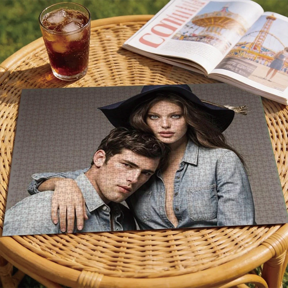 35/300/500/1000pcs Personalized Custom Photo Puzzle Family Photos For Housewarming Bedroom/Living Room For Children's Day