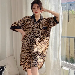 Classical Vintage Elegant Women's Nightskirt 2024 New Summer Cool Home Sleepskirt Ins Style Art Trendy Casual Sleep Clothing Y2k