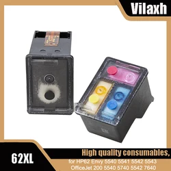 Vilaxh for HP 62 XL 62XL Refilled Ink Cartridge for HP62 Envy 5540 5541 5542 5543 OfficeJet 200 5540 5740 5542 7640