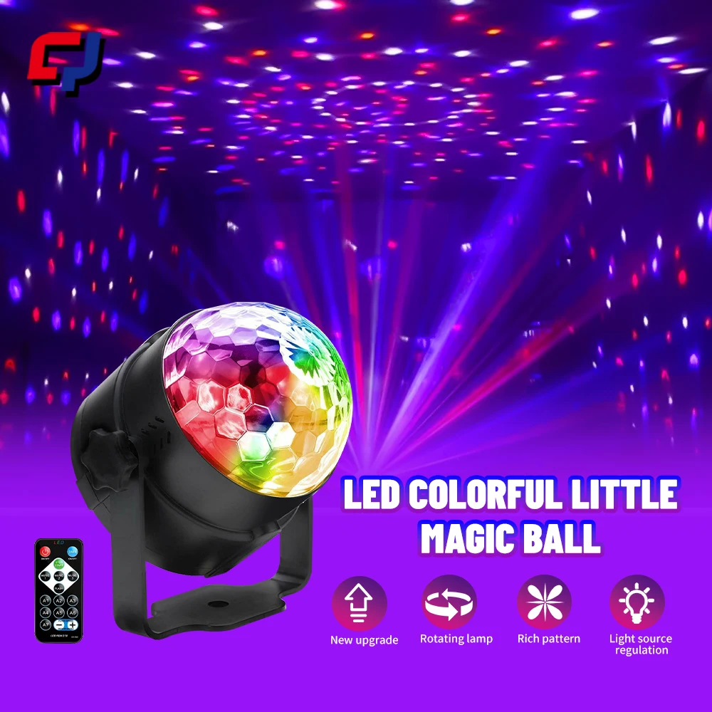 LED RGB KTV DJ Stage Night Light Strobe Light Remote voice Control Activation For Home Party Bar Disco Dance Stage Ball lights