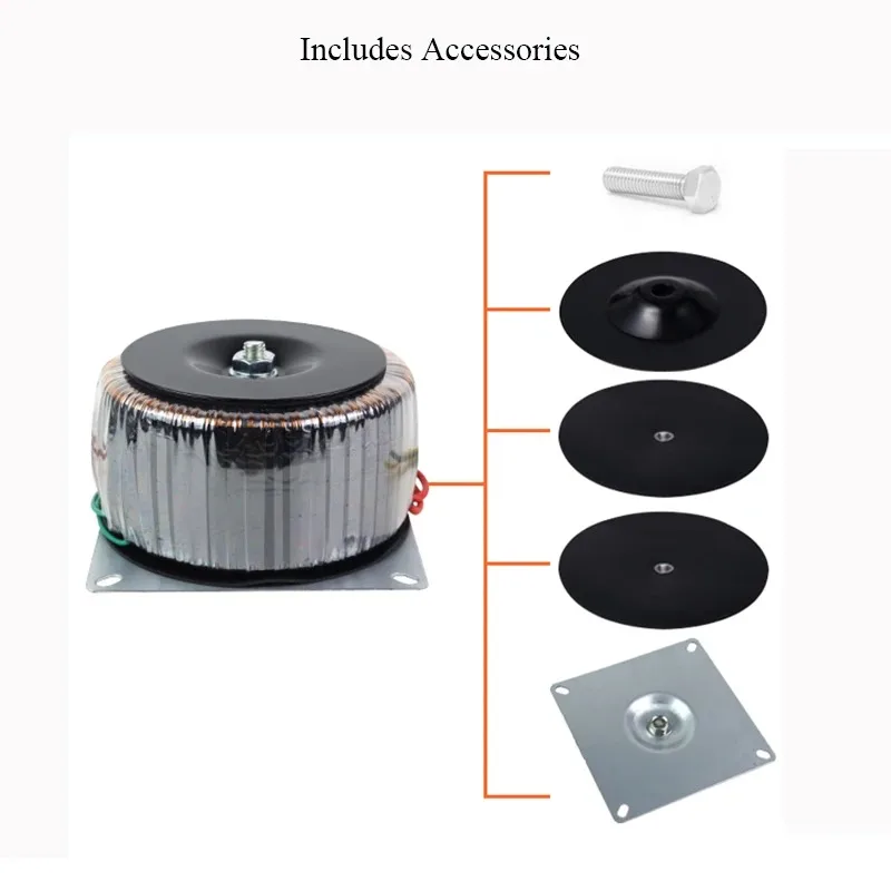 BAHOD 1200W AC220V Input Dual AC Output Toroidal Power Transformer for HiFi Amplifier Audio Equipment