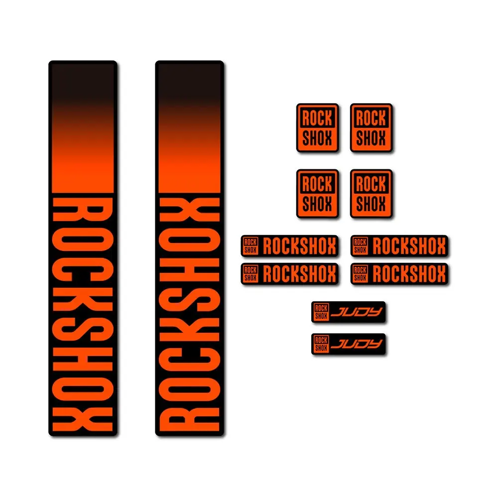 1SET ROCKSHOX Style Multi-Color 18cm/4cm Self-Adhesive Bicycle Decal for Bike Components Create Customization