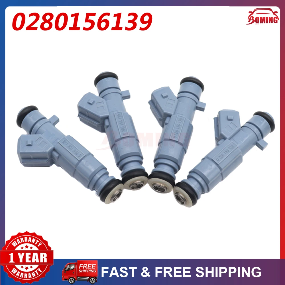 

4pcs/lot New Car Fuel Nozzle Injectors 0280156139 For Peugeot 206 307 Citroen C4 2003-2010 9642872780