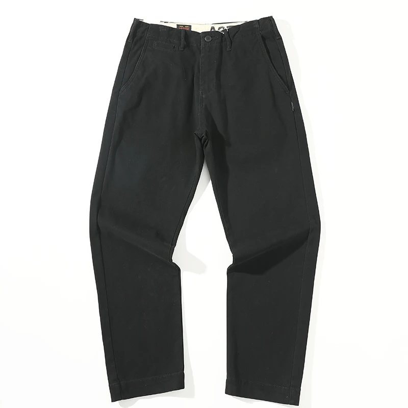 Pantalon à Jambes Droites Lourd, Style Rétro Américain, Salopette 97% Coton Lavé, à la Mode, Multi-Poches, Décontracté, Nouvelle Collection Automne