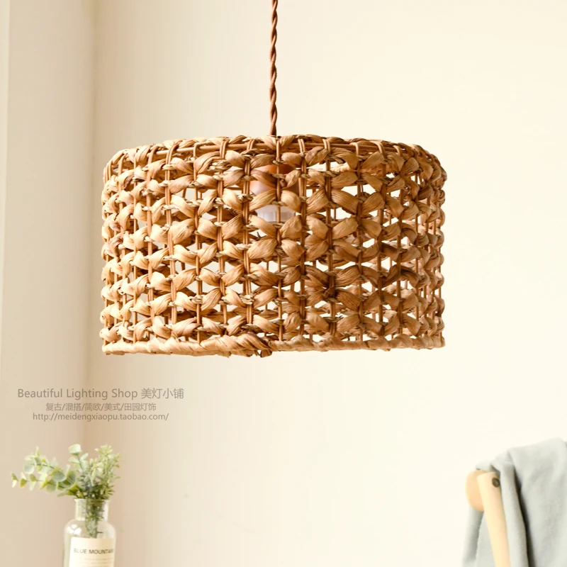 Small Forest Pendant Vine Weaving Nordic Ins Style Rural Restaurant Coffee Shop Homestay Lighting